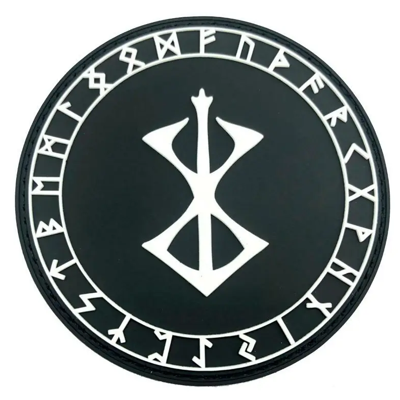 Berserk Berserker Brand Of Sacrifice Red Norse Rune Viking PVC Patch